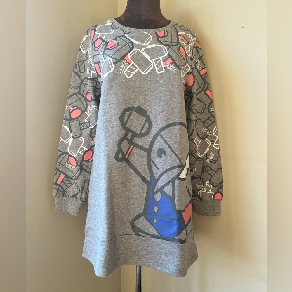 Marvel Thor Long Sweatshirt/Short Dress